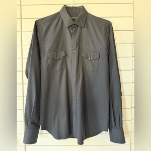 MEN’S ARI ULTRALIGHT DRESS SHIRT WITH SNAPS, Black